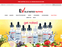Tablet Screenshot of elevatedvaping.com